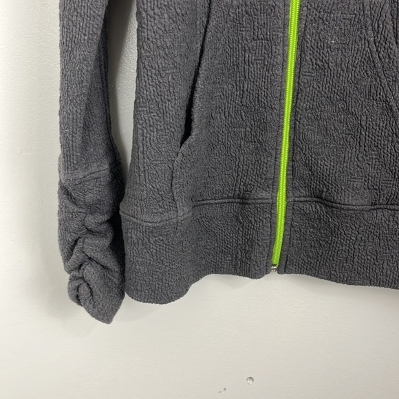 Tonia Debellis Grey Wrinkle-Style Zip-Up Jacket - Picture 2 of 10